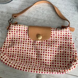 Longchamp Dot Embroidered Handbag
